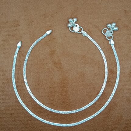 Elegant Silver Payal - Traditional Indian Anklet