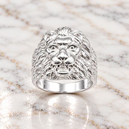 Roar of Majesty: Lion-Inspired Men's Ring Collection