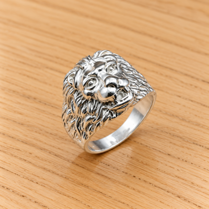 Roar of Majesty: Lion-Inspired Men's Ring Collection