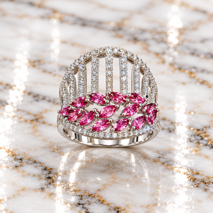 Tranquil Gleam: Sterling Silver Ring
