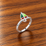 Shimmering Sky: Kids' Silver Umbrella Ring