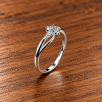 Ethereal Glow: Sterling Silver Ring