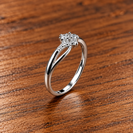 Ethereal Glow: Sterling Silver Ring