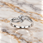 Ethereal Glow: Sterling Silver Ring
