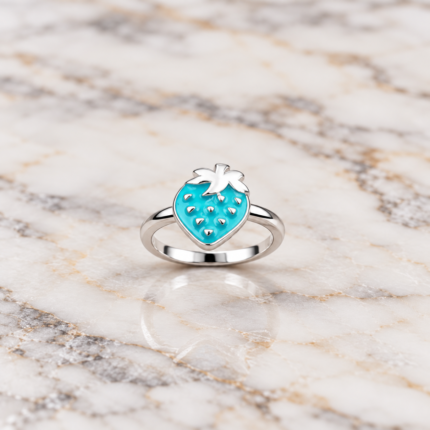 Berry Bliss: Kids' Silver Strawberry Ring
