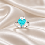 Berry Bliss: Kids' Silver Strawberry Ring