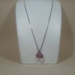 Elegant Silver Pendant with Pink Tourmaline Stone