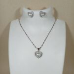 Radiant Silver Pendant Set with Matching Tops