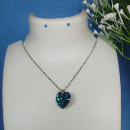 Azure Elegance Silver Pendant