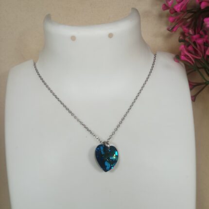 Azure Elegance Silver Pendant