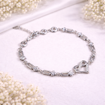 Love's Embrace Sterling Silver Infinity Heart Bracelet