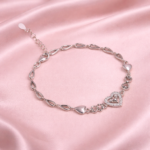 Heartfelt Silver Bracelet: A Subtle Yet Stylish Statement