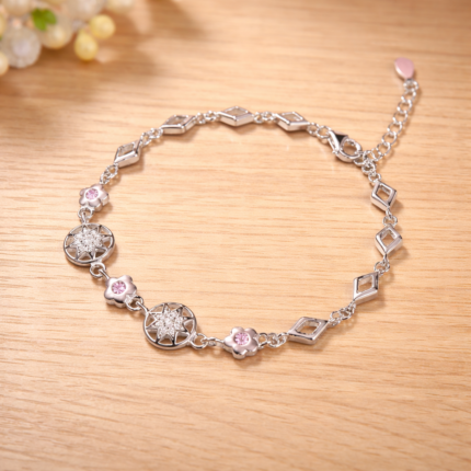 Dazzling Silver Elegance Bracelet