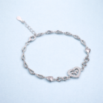 Heartfelt Silver Bracelet: A Subtle Yet Stylish Statement