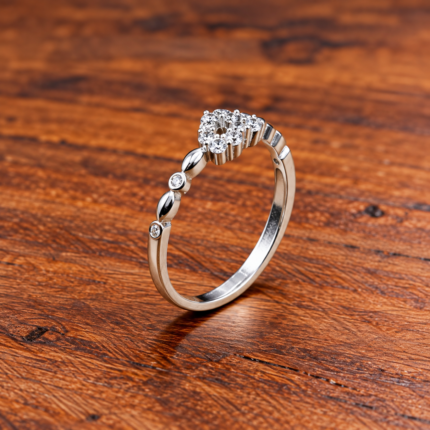 Versatile Freesize Sterling Silver Heart Ring: Timeless Elegance