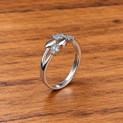 Ethereal Elegance: Sterling Silver Free Size Ring