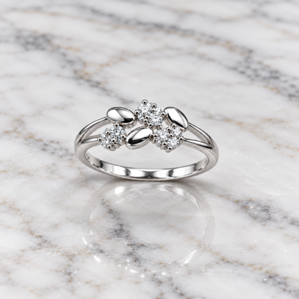 Ethereal Elegance: Sterling Silver Free Size Ring