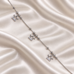 Radiant Silver Chain Anklet