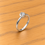 Sterling Silver Eclipse Ring: Celestial Sophistication
