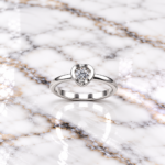 Sterling Silver Eclipse Ring: Celestial Sophistication