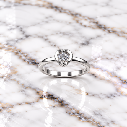 Sterling Silver Eclipse Ring: Celestial Sophistication
