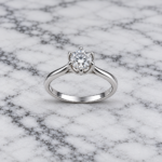 Radiant Elegance: Trendy Free-Size Silver Ring with Stunning Stone