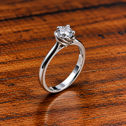 Radiant Elegance: Trendy Free-Size Silver Ring with Stunning Stone