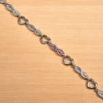 Silver Lattice Radiance Bracelet