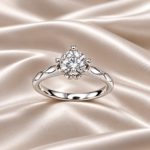 Everlasting Love: Trendy Free-Size Silver Ring with Heart
