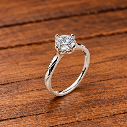 Everlasting Love: Trendy Free-Size Silver Ring with Heart
