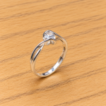 Modern Sophistication: Trendy Free-Size Silver Ring