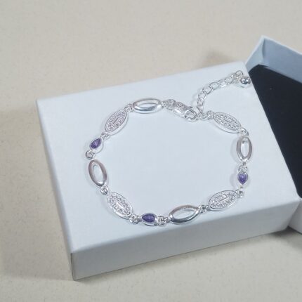 Gleaming Elegance: Silver Bracelet