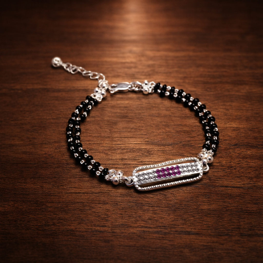 ChatGPT Image Feb 23, 2026, 04_03_39 PM Harmony in Silver: Contemporary Mangalsutra Bracelet