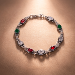 Radiant Allure: Sterling Silver Gemstone Elegance