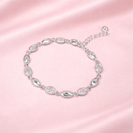 Serene Sparkle: Silver Bliss Bracelet