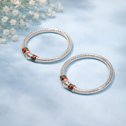 Little Treasures: Silver Kangan Bracelets for Kids
