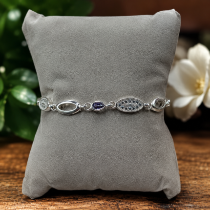 Gleaming Elegance: Silver Bracelet