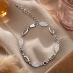 Gleaming Elegance: Silver Bracelet