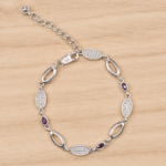 Gleaming Elegance: Silver Bracelet