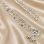 Shimmering Steps: Kids' Silver Payal
