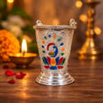 Silver Balti: Gleaming Hues of Holi