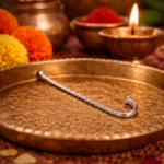 Silver Krishna Chadi: Divine Illumination
