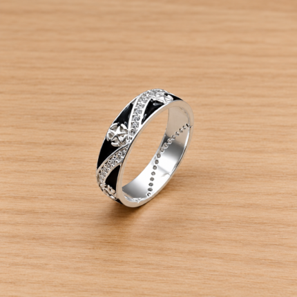 Gleaming Grace: Pure Silver Thumb Ring