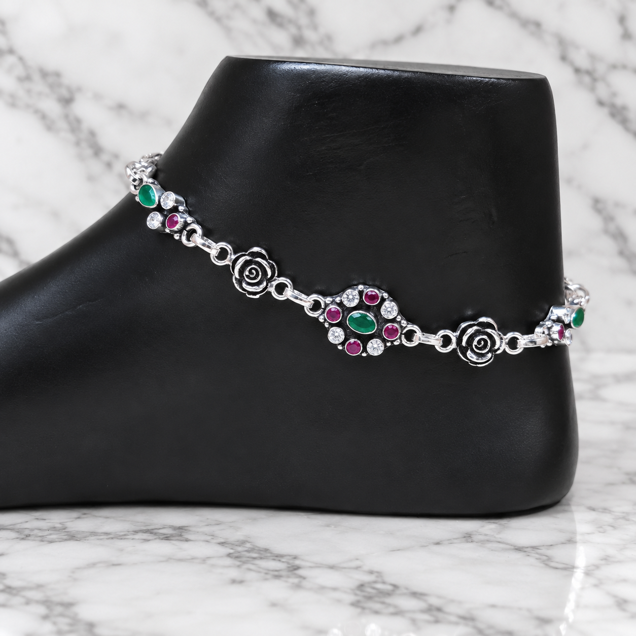 Sep 4, 2026, 10_33_40 AM Silver Serenade: Sterling Silver Payal Ensemble