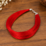 Lunar Whispers: Silver Dhaga Bracelet