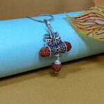 Sacred Serenity: Sterling Silver Rudraksha Pendant (Without Chain)