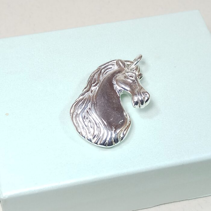 Graceful Gallop: Sterling Silver Horse Pendant