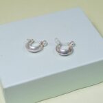 Bold Brilliance: Sterling Silver Men's Earring