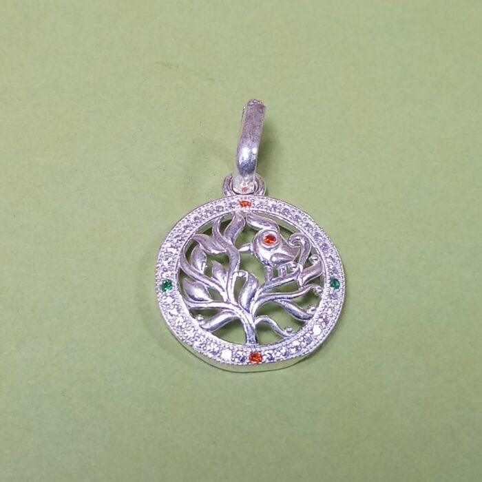 Moonlit Whispers: Silver Pendant