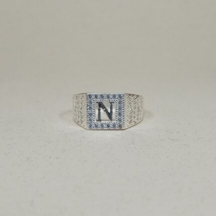 Charm of Letters: Silver Alphabet Ring Collection